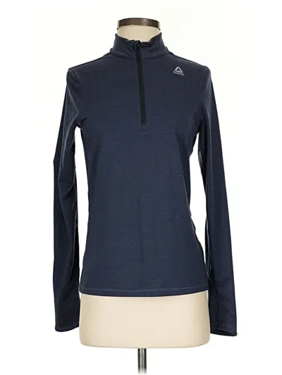 Pre-owned Reebok Fleece Jacket In Blue