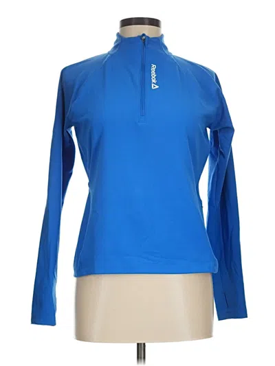 Pre-owned Reebok Fleece Jacket In Blue