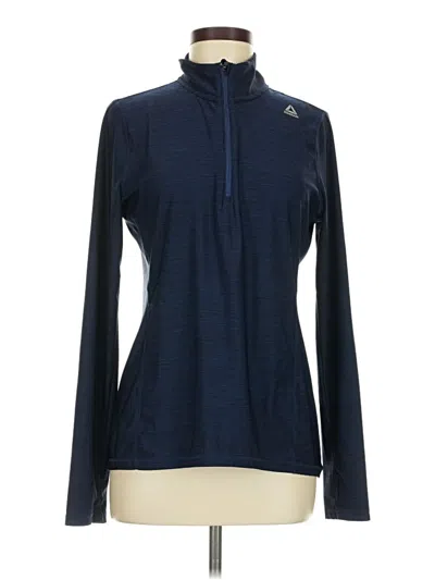 Pre-owned Reebok Fleece Jacket In Blue