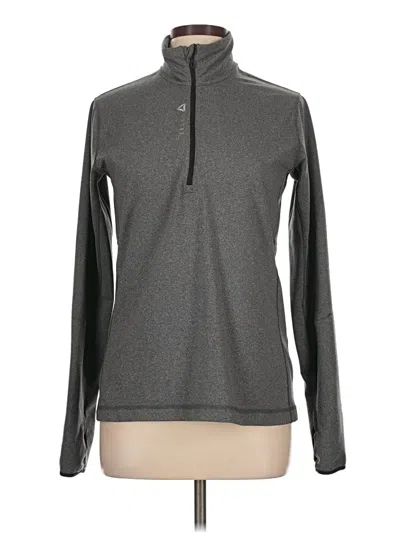 Pre-owned Reebok Fleece Jacket In Gray