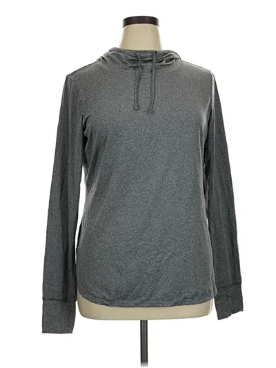 Pre-owned Reebok Fleece Jacket In Gray