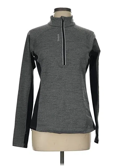 Pre-owned Reebok Fleece Jacket In Gray