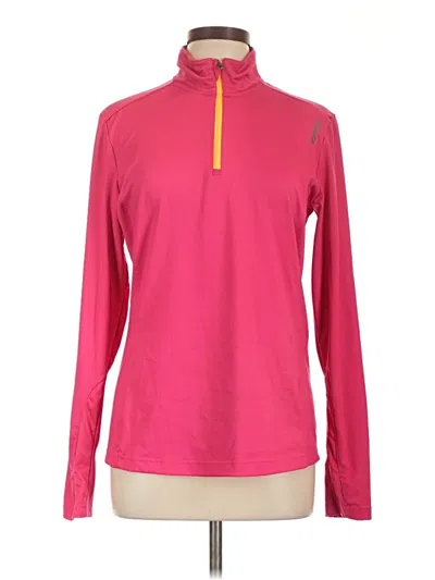Pre-owned Reebok Fleece Jacket In Pink