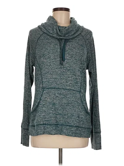 Pre-owned Reebok Fleece Jacket In Teal