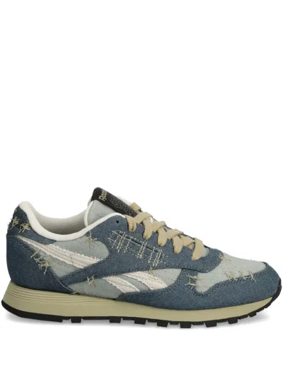 Reebok Frayed Sneakers In Blue