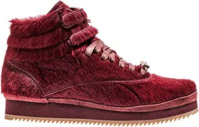 Pre-owned Reebok Freestyle Hi Amber Rose Muva Fuka (women's) Sneakers In Burgundy/gum