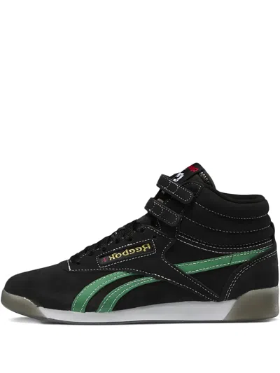 Reebok Freestyle High Sneakers In Black