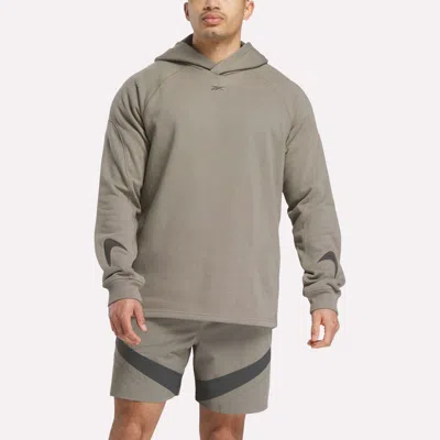 Reebok French Terry Basketball Hoodie In Gray