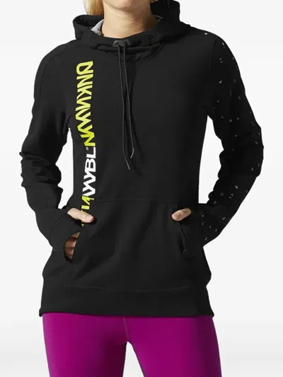 Reebok French Terry Hooded Sweatshirt In Black