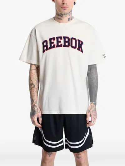 Reebok Freshman Logo-patch T-shirt In White