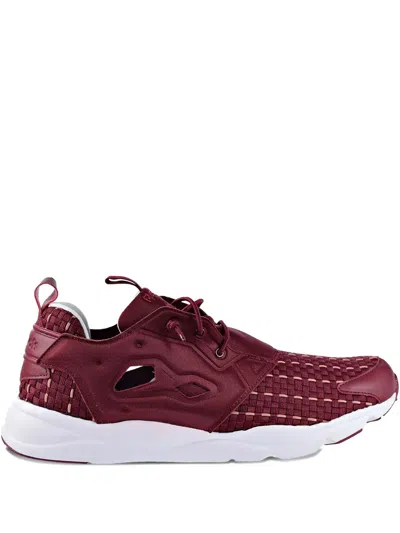 Reebok Furylite New Woven "collegiate Burg/white" Sneakers In Red