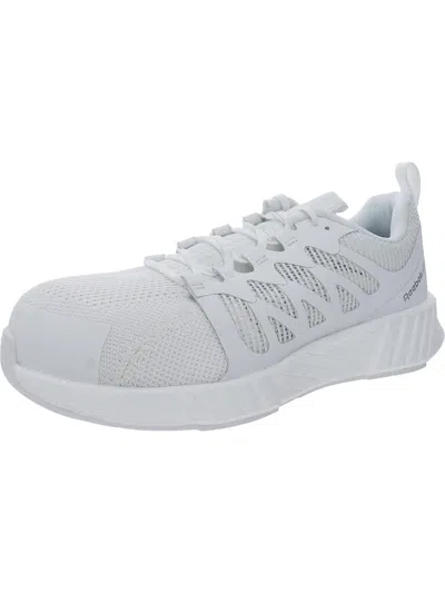 Reebok Fusion Flexweave Mens Composite Toe Electrical Hazard Work & Safety Shoes In White