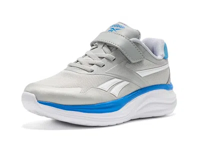 Reebok Futura Dash 1v (little Kid/big Kid) Girl's Shoes White/digital Gleam/iridescent: 4.5 Big Kid M, Text In Gray