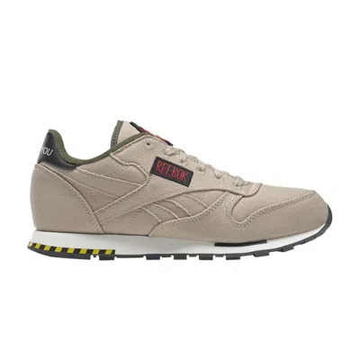 Pre-owned Reebok Ghostbusters X Classic Leather J 'khaki Flight Suit' | Brown | Kid's Size 5.5