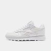 Reebok Girls' Big Kids' Classic Leather Casual Shoes In White/white/bleached Peach