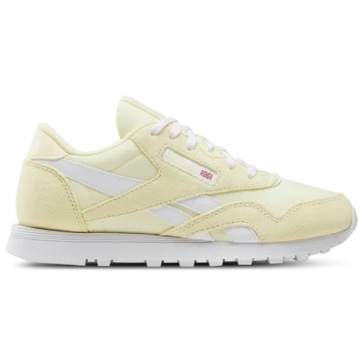Reebok Kids' Girls  Classic Nylon In Bleached Yellow/white