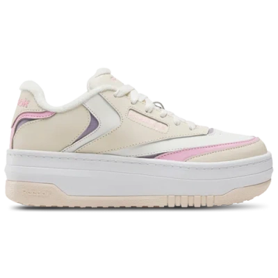 Reebok Kids' Girls   Club C Extra In Tapioca/astro Rose/dusk Purple