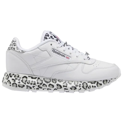 Reebok Kids' Girls  Classic Leather Sp In White/black/grey
