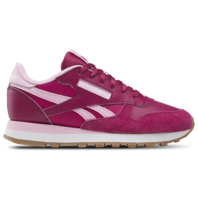 Reebok Kids' Girls   Classic Leather In Very Berry/astro Rose