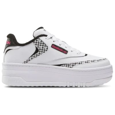 Reebok Kids' Girls   Club C Extra In Black/bold Pink/white