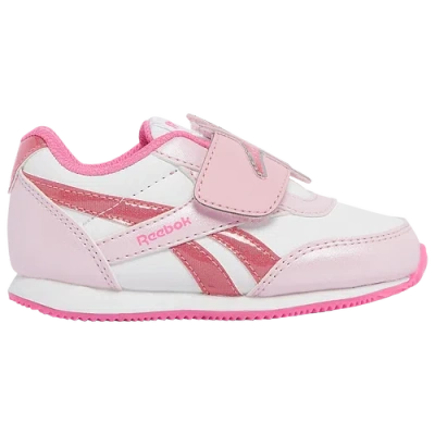 Reebok Kids' Girls   Royal Classic Jogger 2.0 Kc In White/pink Glow/pink Glow