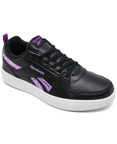 Reebok Girls Royal Prime 2.0 Casual Sneakers From Finish Line In Black,purple,white