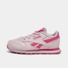 Reebok Girls' Toddler Classic Leather Casual Shoes In Frosted Berry/true Pink/white