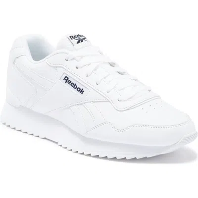 Reebok Glide Ripple Clip Sneaker In White/white/navy