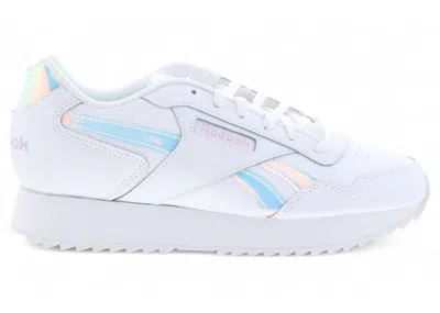 Pre-owned Reebok Glide Ripple Double Iridescent (women's) Sneakers In Cloud White/purple Oasis