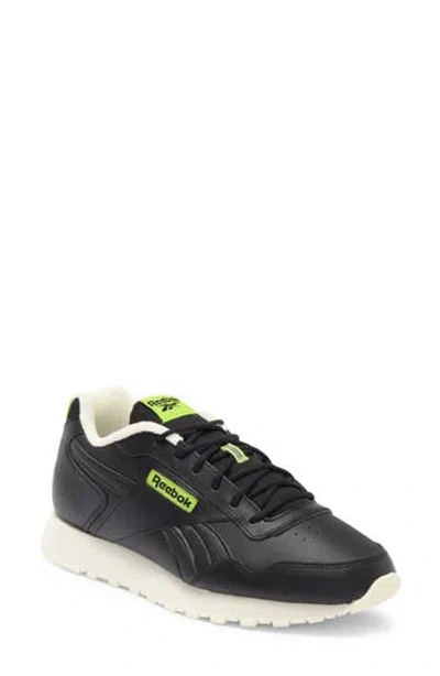 Reebok Glide Sneaker In Black/chalk/lime