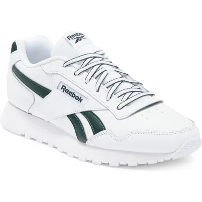 Reebok Glide Sneaker In White/green/white