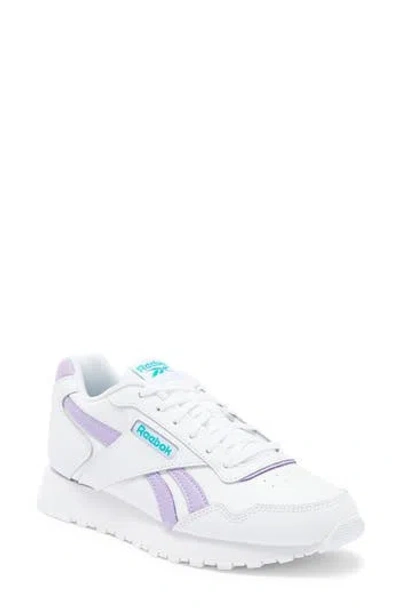 Reebok Glide Sneaker In White/purple/teal