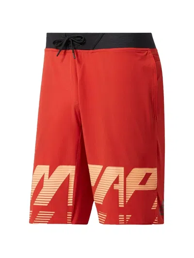Reebok Graphic-print Short In Red