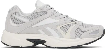 Reebok Gray Premier Road Plus Vi Sneakers In Mist Grey/chalk