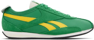 Reebok Green R400 Sneakers In Green/yellow