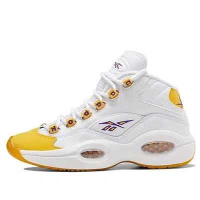 Reebok (gs)  Question Mid 'yellow Toe' In Multi