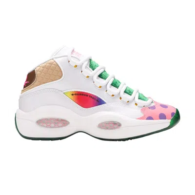 Pre-owned Reebok Hasbro X Question Mid Big Kid 'candy Land' | White | Kid's Size 11.5