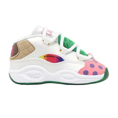 Pre-owned Reebok Hasbro X  Question Mid Toddler 'candy Land' | White | Infant Size 10