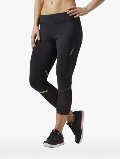 Reebok High-rise Capri Leggings In Black