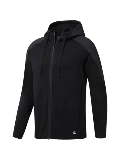 Reebok Hooded Lightweight Jacket In Black