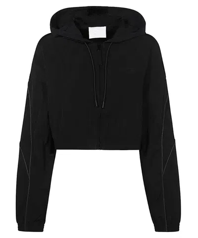 Reebok Hooded Nylon Jacket In Black