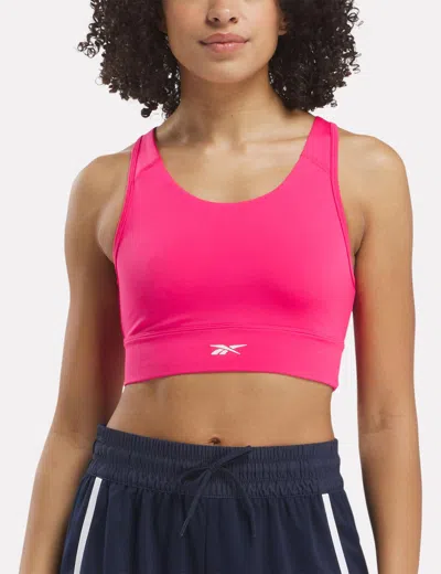 Reebok Id Train High-support Bra In Pink