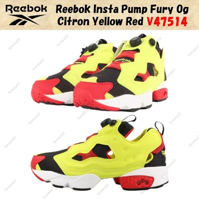 Pre-owned Reebok Insta Pump Fury Og Citron Yellow Red V47514 Us Mens 4-14