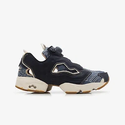 Pre-owned Reebok Instapump Fury 94 [100074848] Men Casual Shoes Obsidian/east Coast Blue