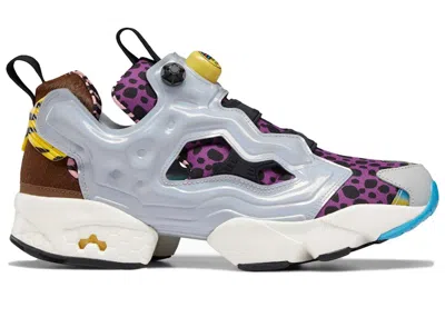 Pre-owned Reebok Instapump Fury 94 The Flintstones Meet The Jetsons Sneakers In Kiwi Green/aubergine/just Brown
