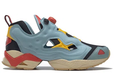 Pre-owned Reebok Instapump Fury 95 Looney Tunes Road Runner Sneakers In Whisper Teal/rhodonite/always Yellow