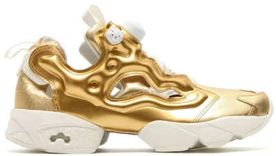 Pre-owned Reebok Instapump Fury Celebrate (women's) Sneakers In Brass/chalk