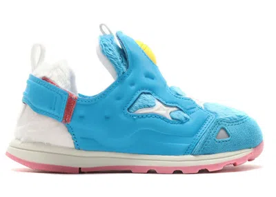 Pre-owned Reebok Instapump Fury Doraemon Furry Sneakers In Blue/white/pink In Multi