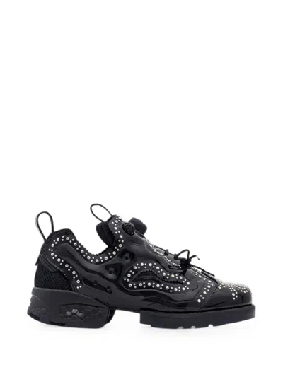 Reebok Instapump Fury Studded Platform Sneakers In Black