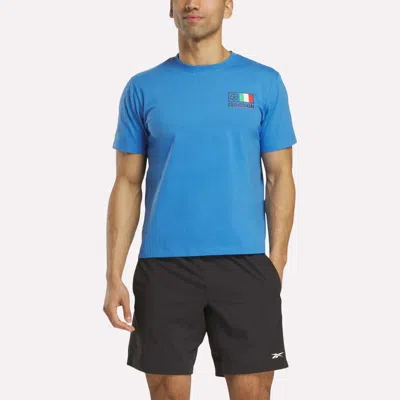 Reebok Italia Football T-shirt In Blue